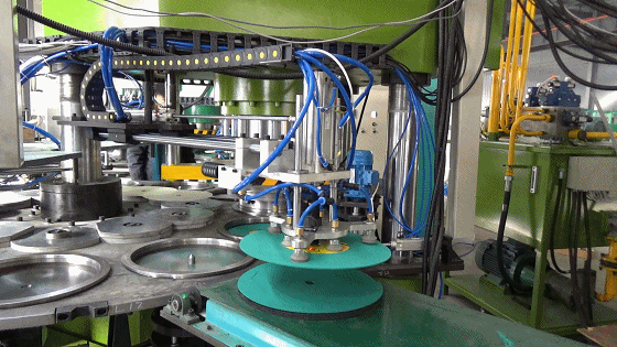 Grinding wheel press machine for 300-400 cut-off wheels.gif
