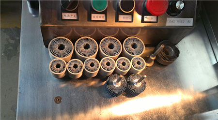 mounted flap wheel machine
