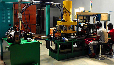 grinding wheel making machine 28 station Linear press for 100-125mm 